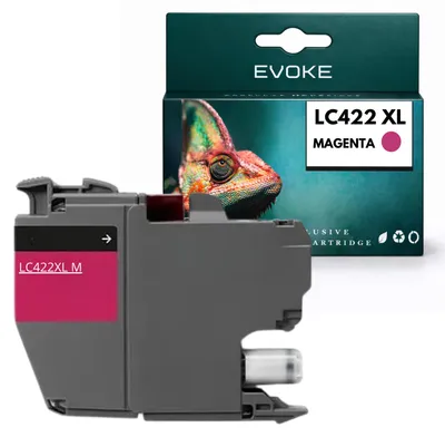 Imagen del producto de Cartuchos compatibles con Evoke para la impresora Brother LC-422 XL LC422XLM, color magenta, 18 ml, compatibles con los modelos MFC-J5340DW y MFC-J5740DW