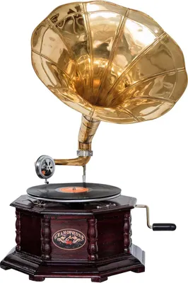Produktbild von Nostalgie Grammophon Gramophone Dekoration mit Trichter Grammofon Antik-Stil (f)