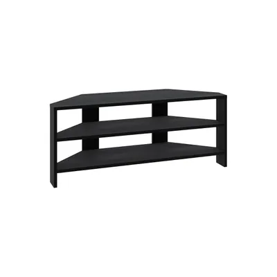 Produktbild von DECORTIE Thales Modernes Eck-Fernsehgerät Multimedia-Center TV-Ecke Schwarz Holz 110 x 36 x 45 cm