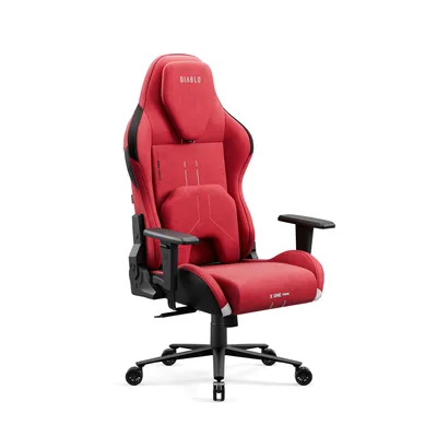Produktbild von Diablo X.One Prime Gaming Stuhl Bürostuhl Schreibtischstuhl mit Kühlfunktion, Größe Normal, Farbe Bloody Mary