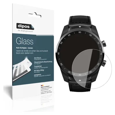 Zdjęcie produktu dla 2x folia ochronna do zegarka TicWatch Pro S - folia antywstrząsowa 9H dipos Glass szkło plastikowe