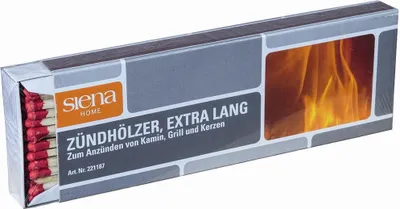 Produktbild von Siena Garden 221-187 Langzündhölzer 17cm 40St., natur (40 Stück)