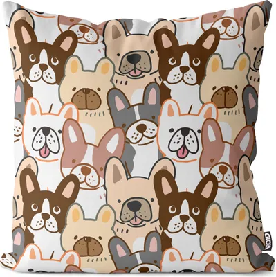 Produktbild von VOID Comic Hunde Zeichentrick Kissenbezug Kissenhülle sofa couch wohnzimmer dekoration wasserfest Outdoor Kissen bezug deko