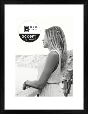 Image de Nielsen Aura schwarz       18x24 Holz inkl. Passepartout  1134000