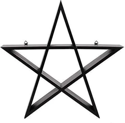Image de Étagère murale, pentagramme SD2220 (taille unique) (Noir)