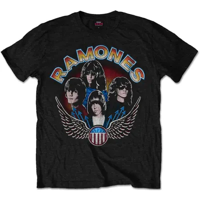 Produktbild von Ramones Vintage Wings Photo Black M T-Shirt