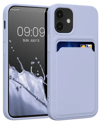 Produktbild von kwmobile Handyhülle für Apple iPhone 12 mini Hülle mit Kartenfach - TPU Case - Kabelloses Laden - Schutzhülle Cover in Lavendel