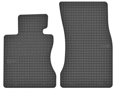 Produktbild von Gummi-Fußmatten vorne für BMW 5er E60 / 5 E61 2003-2010 (Limousine/Kombi) – 2-tlg, Schwarz, passgenau