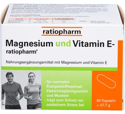 Immagine prodotto di Magnesio e vitamina E in capsule, 60 capsule