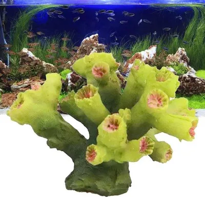 Immagine prodotto di Piante artificiali da acquario - Coralli realistici - 7 x 6 x 5 cm