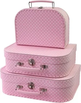 Produktbild von Simply 3 Koffer Polkadot Pink 36966