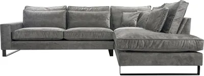 Produktbild von BETTSO Ecksofa Sofa mit Rückenfunktion in L Form Polsterecke Eckgarnitur COLLIN Hellgrau Rechts