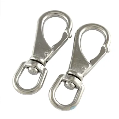 Produktbild von Augwirbelhaken / Karabinerhaken 100mm Edelstahl A4