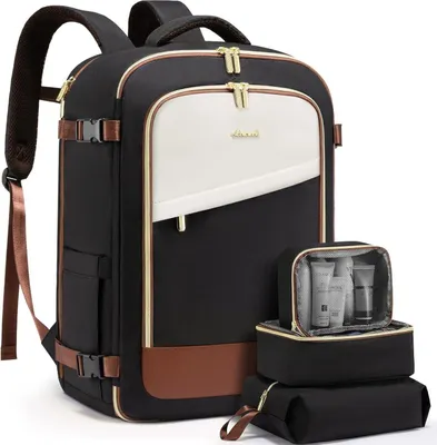 Produktbild von Handgepäck Rucksack Damen Wasserdicht 17 Zoll Laptop Daypack 40L