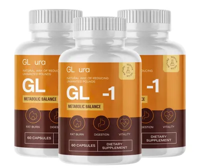 Immagine prodotto di GLura Integratore alimentare, confezione da 3 flaconi da 60 capsule