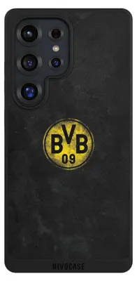 Produktbild von NIVOCASE Handyhülle für Samsung Galaxy S25 Ultra  Hülle NIVOpure Case Schwarz BVB Borussia Dortmund Fanartikel