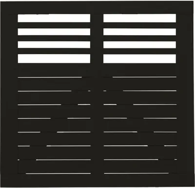 Produktbild von Plus Tor Decora 100 x 95 cm RAL 9005 Schwarz