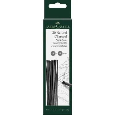 Produktbild von FABER-CASTELL Zeichenkohle natürlich Pitt 3-6mm BK