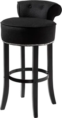 Immagine prodotto di Casa Padrino Sgabello Nero 46 x 50 x H. 91 cm - Sgabello