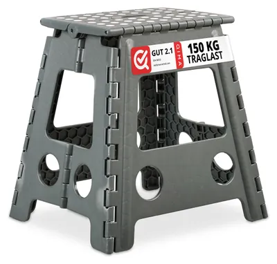 Immagine prodotto di Sgabello pieghevole Relaxdays XL fino a 120 kg Sgabello Seduta Sgabello Sgabello Sgabello Sgabello Sgabello Gradino, Immagine generata dall'IA