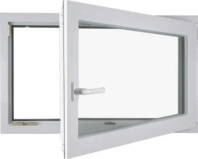 Produktbild von Meeth Kellerfenster 90 x 40 cm DIN rechts 1 Flügelig Dreh-Kipp weiß
