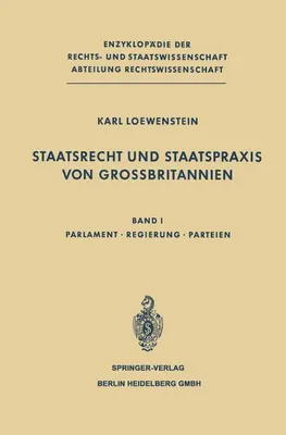 Obrázek produktu pro Staatsrecht und Staatspraxis von Grossbritannien
