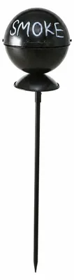 Produktbild von Boltze Aschenbecher, Rund, Schwarz, Weiß, Eisen, 13 cm, 1130 mm, 500 g