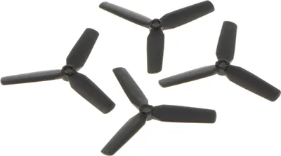 Produktbild von 4x Lego Propeller 3er Blatt 9D schwarz Rotor Flügel Blätter Hubschrauber 30332