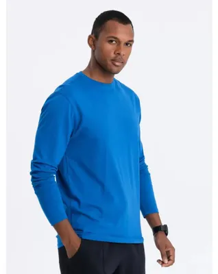 Imagen del producto de Ombre Clothing: Camiseta de manga larga para hombre, modelo Eliwn, color azul, talla M