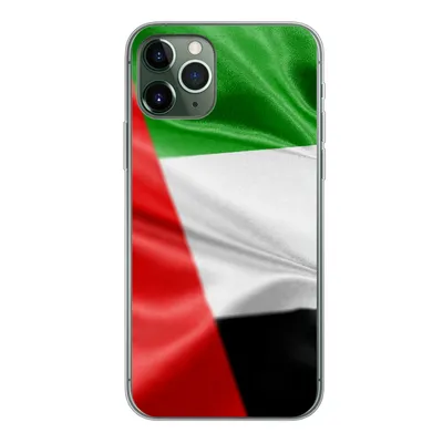 Produktbild von MuchoWow® Handyhülle Schutzhülle Hülle für iPhone 11 Pro Die Flagge der Vereinigten Arabischen Emirate Silikon Softcase Handy Hülle - Handy