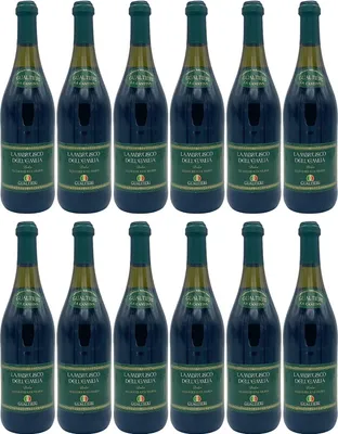 Produktbild von Lambrusco Gualtieri Rosso süß 12x 0,75l Dell Emilia | Roter Perlwein aus Italien | 7,5% Vol.