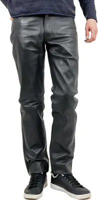 Produktbild von Maddox - Herren Lederhose Lammnappa schwarz Größe 52