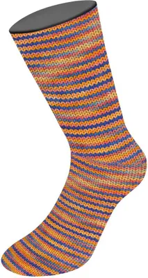 Produktbild von Lana Grossa - Meilenweit 100g Confettini 4481 kobaltblau lachsrot gelb orange hellblau