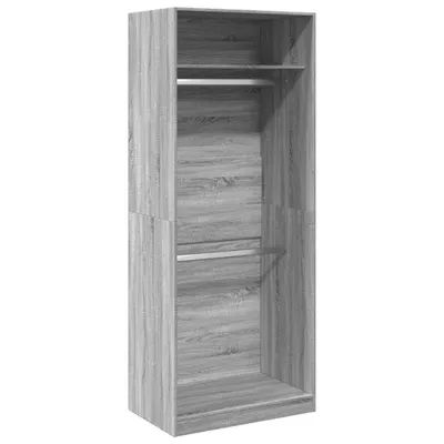 Produktbild von vidaXL Kleiderschrank Grau Sonoma 80x50x200 cm Holzwerkstoff
