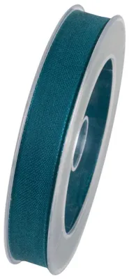 Produktbild von Webband, Schleifenband 15mm türkis 20m Rolle (1m=0,35EUR) Goldina