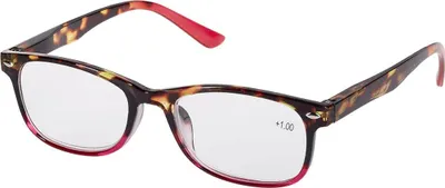 Zdjęcie produktu dla Okulary do czytania Spectrum płomiennoróżowe prostokątne 1,00