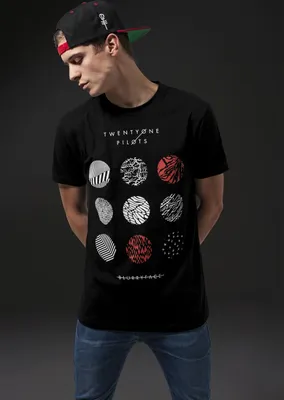 Produktbild von Merchcode T-Shirt Twenty One Pilots Pattern Circles Tee Black-3XL