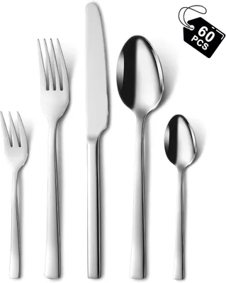 Produktbild von Besteckset 60-teilig, für 12 Personen, Edelstahl, spülmaschinenfest, für Küche