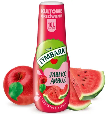 Produktbild von TYMBARK Getränkekonzentrat Apfel Wassermelone für Sprudelwasser, 500 ml