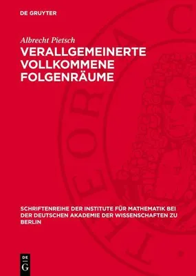 Produktbild von Verallgemeinerte vollkommene Folgenräume