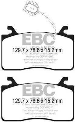 Produktbild von Bremsbelagsatz, Scheibenbremse EBC BRAKES DP42325R