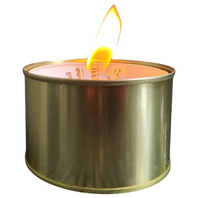 Produktbild von Schwabenfire Outdoorkerze in der Dose KERZABIX mit spezial Docht Campingkerze