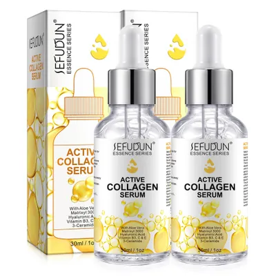 Produktbild von Gesichtspflege Gesichtsserum Anti-Falten Anti-Aging Kollagen Collagen Serum, 2x 30ml