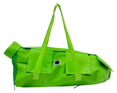 Produktbild von Katzenpflege- und Fixiertasche, 4 Bein-Reißverschlüsse, verstellbar, Nylon, für Krallenpflege, Tierarzt & Pflege, L, Grün