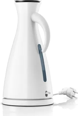 A white electric kettle is shown against a white background.