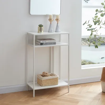 Produktbild von Konsolentisch ’Kumlinge’ Metall 55 x 30 x 85 cm Weiß