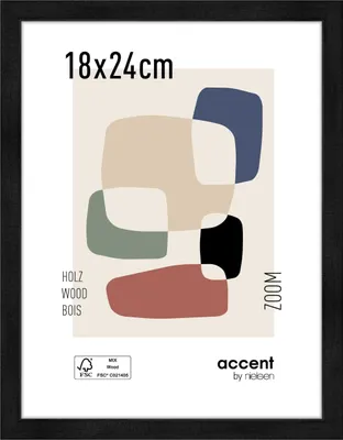 Produktbild von accent by nielsen Holz Bilderrahmen Zoom, 18x24 cm, Schwarz