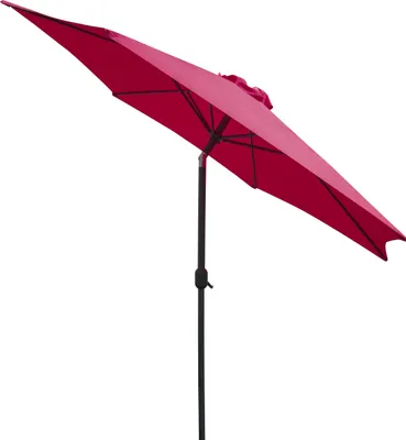 Produktbild von Linder Exclusiv Kippbarer Sonnenschirm, Gartenschirm Ø 250 cm,mit Kurbelmechanismus, Rot