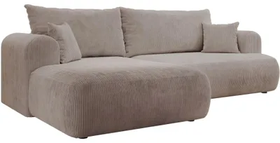 Produktbild von Selsey Ovo Cord – Ecksofa Schlaffunktion, Bettkasten, Cordstoff, links, Beige