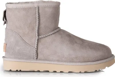 A single gray UGG boot is shown against a white background.